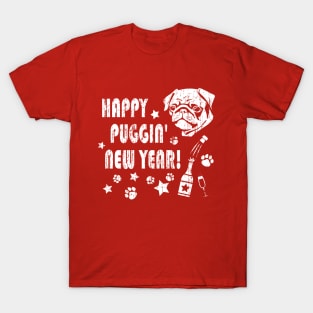 Funny New Years Shirt with a Pug Dog T-Shirt